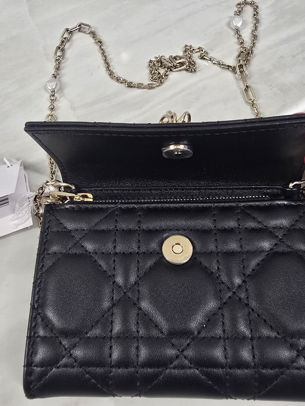 Dior My Dior Black Quilted Mini Leather Chain Bag - Picture 8 of 15